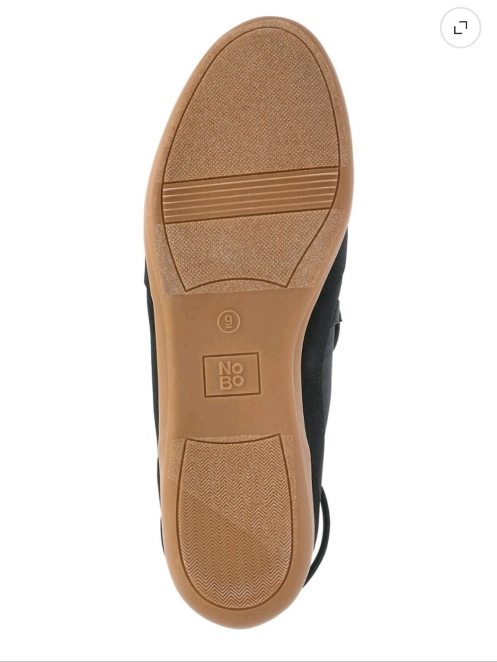 No Boundaries Black Crisscross Lace Ballet Flat - Picture 5 of 7